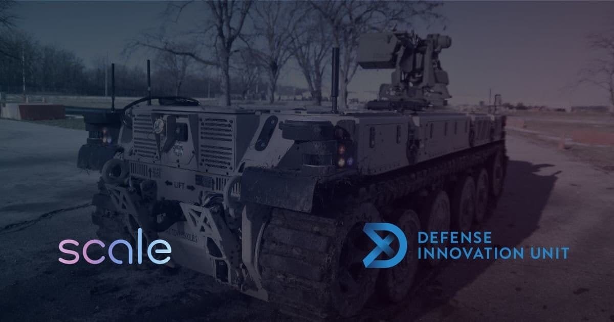 Scale AI chosen by the U.S. Army for Robotic Combat Vehicle Program